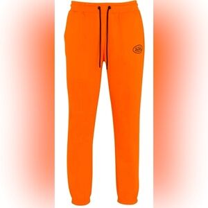 Von Dutch Orange Joggers w/ Black Logo Patch size M - Unisex